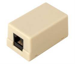 ROSETA DE PARED RJ45 - LATERAL- PARA CRIMPAR - BEIGE