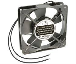 VENTILADOR METAL 120x120x25 - 230V RODAMIENTOS - ALUMINIO - HILOS