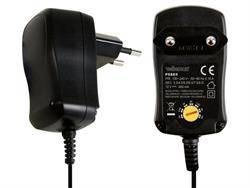 ALIMENTADOR - CARGADOR UNIVERSAL - 3 4,5 5 6 7 9 12V - 600mA - 7 ADAPTADORES JACK DC