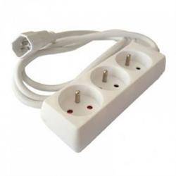 REGLETA 3 TOMAS SCHUKO PARA SAI - RIELLO - 2500W - CABLE 1,5 METROS - A CONECTOR C14 AEREO