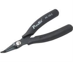 ALICATE PROSKIT - PUNTA PLANA CURVA A 45º - 38x14mm - LONGITUD 140mm - ACERO S47