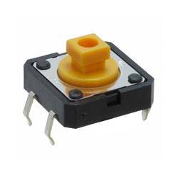MICRO PULSADOR OMRON 4 PIN - 12x12x7,3mm - CON BASTAGO CUADRADO - PARA PCB