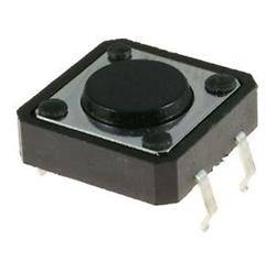 MICRO PULSADOR SX 4 PIN - 12x12x4,3mm - BOTON REDONDO - PARA PCB