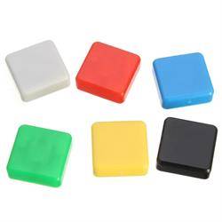 BOTON CUADRADO PARA MICRO PULSADORES DE TACTO 12x12x7,3mm - NEGRO