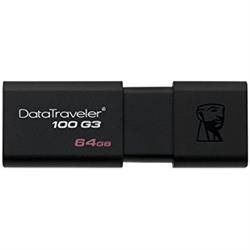 MEMORIA FLASH - PENDRIVE 64GB USB3.0 KINGSTON DT100 G3 - NEGRO