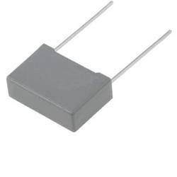 CONDENSADOR POLIPROPILENO X2 100NF / 310VAC RASTER 15mm - PATILLAS 18,5mm - 18x11x5mm