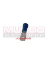 TERMINAL PLANO FASTON MACHO PREAISLADO 6.3mm - CABLE DE 1,5 A 2,5mm - AZUL - 100 UNIDADES