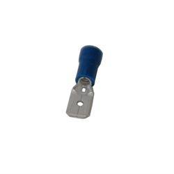 TERMINAL PLANO FASTON MACHO PREAISLADO 6.3mm - CABLE DE 1,5 A 2,5mm - AZUL - 1 UNIDAD
