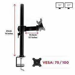 SOPORTE PARA TV MONITOR - DE 13" A 17" - PARA MESA - HASTA 8KG - VESA 75X100 - ROTACION 360º