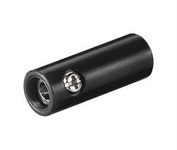 BANANA HEMBRA - AEREA - 4mm - CON TORNILLO - NEGRO