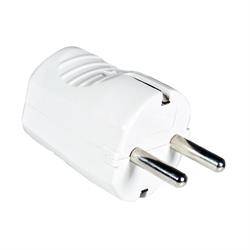 CLAVIJA - ENCHUFE DE RED SCHUKO - TTL - 16A 250V - CON TIERRA - 4,8mm - BLANCO