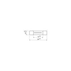 FUSIBLE 5X20 - LENTO - 4A - CRISTAL