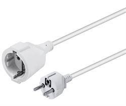 PROLONGADOR RED SCHUKO CEE 7/4 - MACHO - HEMBRA - 10Mts - SECCION 3x1,5mm - BLANCO