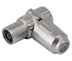 CONECTOR PROFESIONAL DE ANTENA TV - HEMBRA - 9,5mm - METALICO