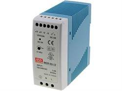 FUENTE DE ALIMENTACION POR IMPULSO PARA CARRIL MEANWELL 85-264VCA - 12VCC - 5A - 60W