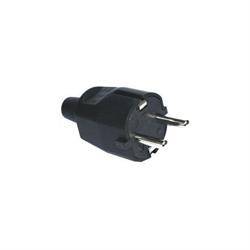 CLAVIJA - ENCHUFE DE RED SCHUKO - TTL - 16A 250V - CON TIERRA - 4,8mm - NEGRO