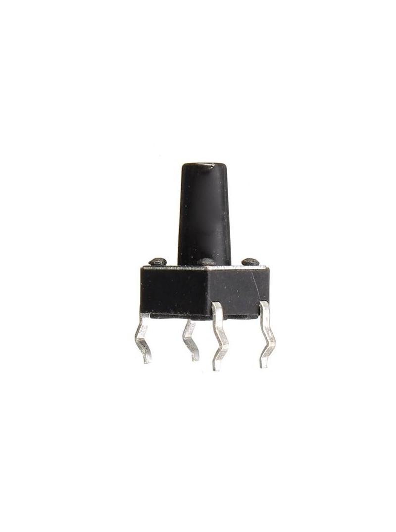 MICRO PULSADOR DE TACTO DIP 4 PIN - (ON) OFF - PARA PCB PASANTE - 6x6x10mm