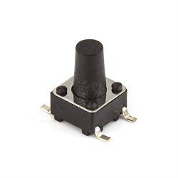 MICRO PULSADOR DE TACTO DIP 4 PIN - (ON) OFF - PARA PCB SUPERFICIE - 6x6x12mm