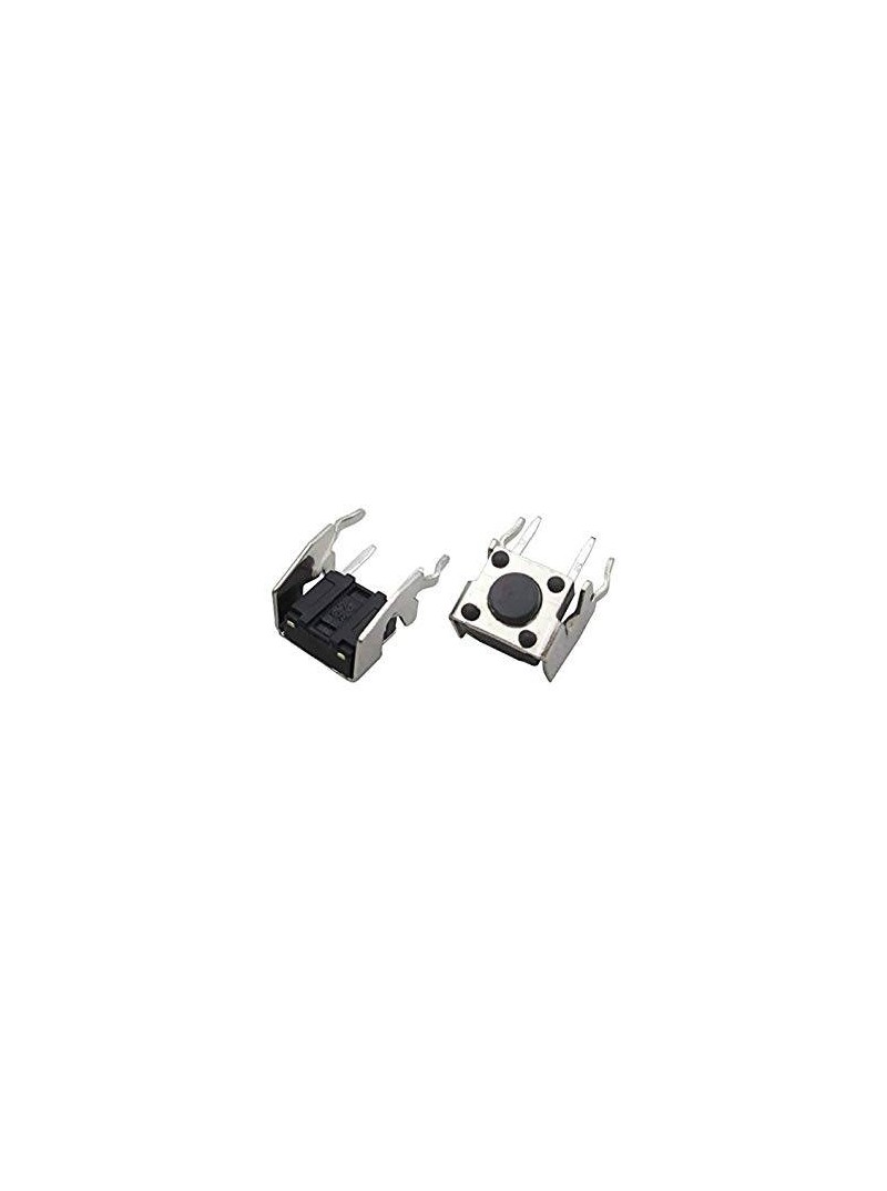 MICRO PULSADOR DE TACTO DIP 4 PIN - (ON) OFF - PARA PCB PASANTE - 7,2x7,2x7mm - 90º