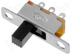 INTERRUPTOR DESLIZANTE - 2 POSICIONES - 0,5A 24VDC - ON ON - TECLA DE 7mm