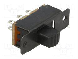 INTERRUPTOR DESLIZANTE - 2 POSICIONES - 0,5A 24VDC - ON ON  - TECLA DE 5mm - 23.3x7.5x8.1mm