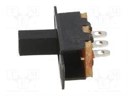 INTERRUPTOR DESLIZANTE - 2 POSICIONES - 0,5A 24VDC - ON - ON - TECLA DE 6mm