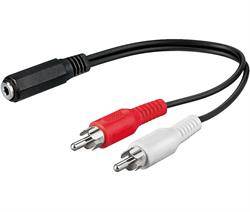CONEXION NIMO JACK 3,5mm ST HEMBRA - 2 RCA MACHO - 20cm