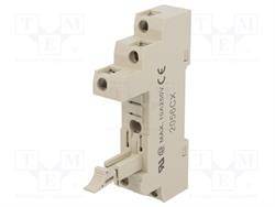 BASE PARA RELES OMRON 5 CTOS 3+2 PINES - 10A 250VCA - CARRIL DIN - CONEXION TORNILLO
