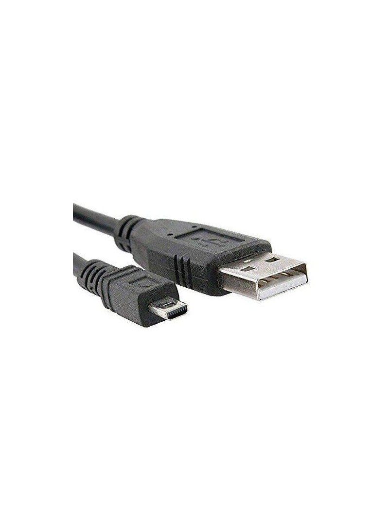 CONEXION USB A 2.0 MACHO - USB B MINI MACHO 8 PIN - NIKON - 1 METRO - NEGRO - CON FERRITA