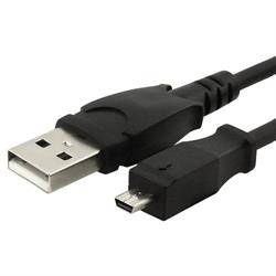 CONEXION USB A 2.0 MACHO - U8 8PIN KODAK - 1 METRO - NEGRO - CON FERRITA