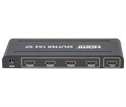 REPARTIDOR - SPLITTER HDMI - 1 ENTRADA a 4 SALIDAS - ACTIVO - 1080p 3D 4K - 179,0x67,0x25,0mm