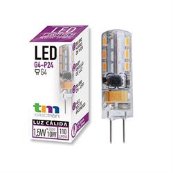 LAMPARA LED GU-P24 - 12VAC - 1,5W - 3000K - LUZ CALIDA - CASQUILLO G4