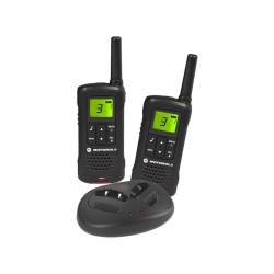 PAREJA DE WALKIE-TALKIE MOTOROLA T61 - PMR446 - 8 CANALES - MANOS LIBRES - HASTA 8KM - BATERIA RECARGABLE