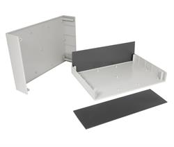 CARCASA - CAJA DE MONTAJE UNIVERSAL 260x190x82mm- PLASTICO ABS - NEGRO