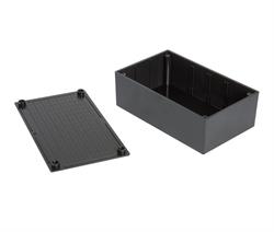 CARCASA - CAJA DE MONTAJE 200x110x65mm- PLASTICO ABS - NEGRO