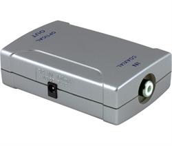 CONVERTIDOR / ADAPTADOR DE AUDIO SEÑAL DIGITAL - ENTRADA COAXIAL A SALIDA OPTICA