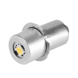 LAMPARA - BOMBILLA LED 1W - CASQUILLO P13.5S - VOLTAJE DE 4 a 6VDC - LINTERNAS, VARIOS