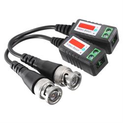 PAREJA TRANSDUCTORES - VIDEO BALUN - CCTV - BNC A UTP CAT5 - REGLETA TORNILLOS -  HASTA 600m
