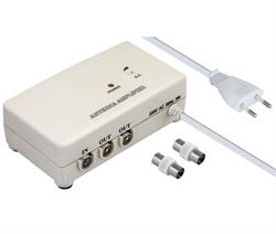 AMPLIFICADOR DE INTERIOR NIMO TV 1 ENTRADA - 2 SALIDAS 2x 18dBs REGULABELS - 150X76X40mm