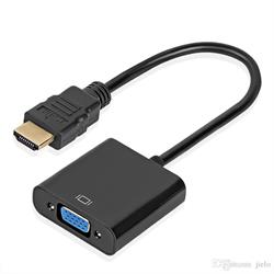 CONVERSOR - ADAPTADOR ENTRADA HDMI MACHO - SALIDA VGA HEMBRA - 1080p