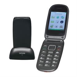 TELEFONO MOVIL ESPECIAL PARA PERSONAS MAYORES - TECLAS GRANDES - NEGRO / ROJO - ESPAÑOL