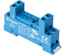 BASE PARA RELES Z 2 CTOS 2+6 PINES PASO 5mm - CARRIL DIN - CONEXION TORNILLO