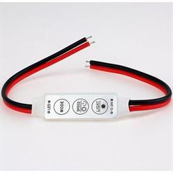 CONTROLADOR MINIATURA PARA TIRAS LED MONOCOLOR - 12 a 24VDC - CONEXION CABLES