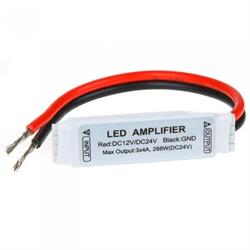 AMPLIFICADOR PARA TIRAS LED RGB - 12V 4A 144W-  2A POR CANAL - ANODO COMUN (+) - IP63