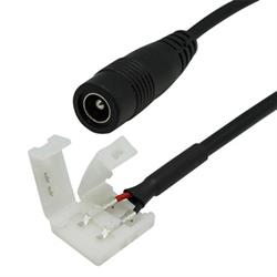 CONEXION TIRAS DE LED MONOCOLOR DE 10mm - 2PIN A JACK HEMBRA AEREO 2,5mm - CABLE 20cm