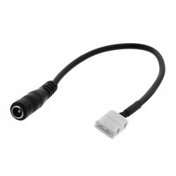 CONEXION TIRAS DE LED MONOCOLOR DE 8mm - 2PIN A JACK HEMBRA AEREO 2,5mm - CABLE 20cm