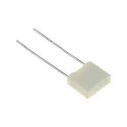 CONDENSADOR POLIESTER 4,7nF / 400VDC - RASTER 5mm - PATILLAS 17,5mm - 7.2 x 2.5 x 6.5mm