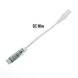 CONTROLADOR RGB PARA TIRAS LED - 12VDC - MINIATURA - 3 BOTONES DE FUNCION - HASTA 145W