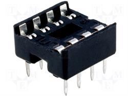 ZOCALO CIRCUITO INTEGRADO 8 PINES - RASTER 2,54mm - RASTER FILA 7,62mm