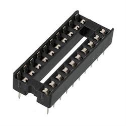 ZOCALO CIRCUITO INTEGRADO 24 PINES - RASTER 2,54mm - RASTER FILA 7,62mm